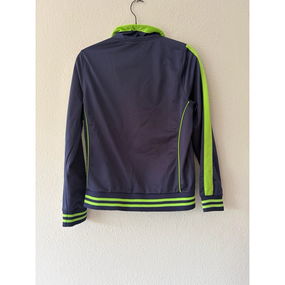 Seattle Seahawks Football 🏈 Full Zip Track Jacket Blue Green & White XL - Picture 2 of 4